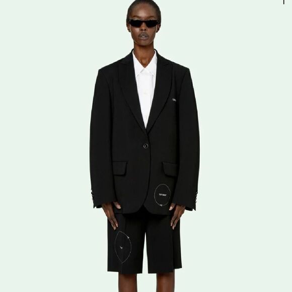 OFF-WHITE Gabardine Tomboy Blazer size M $1715 NWT - Picture 2 of 12
